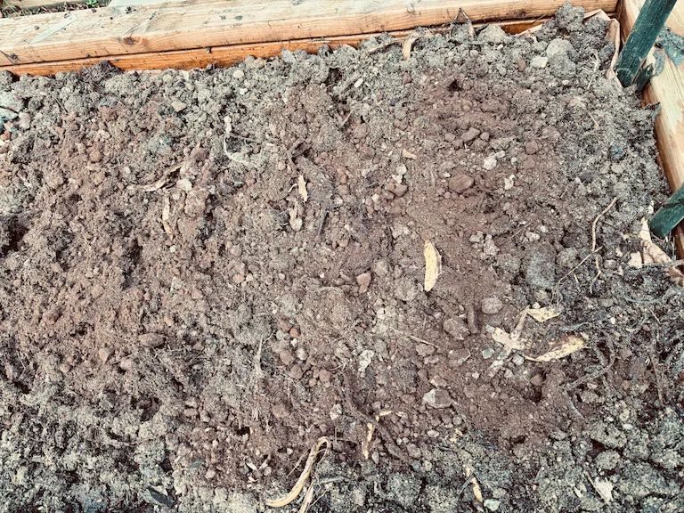 土作りに再利用されるコーヒーかす